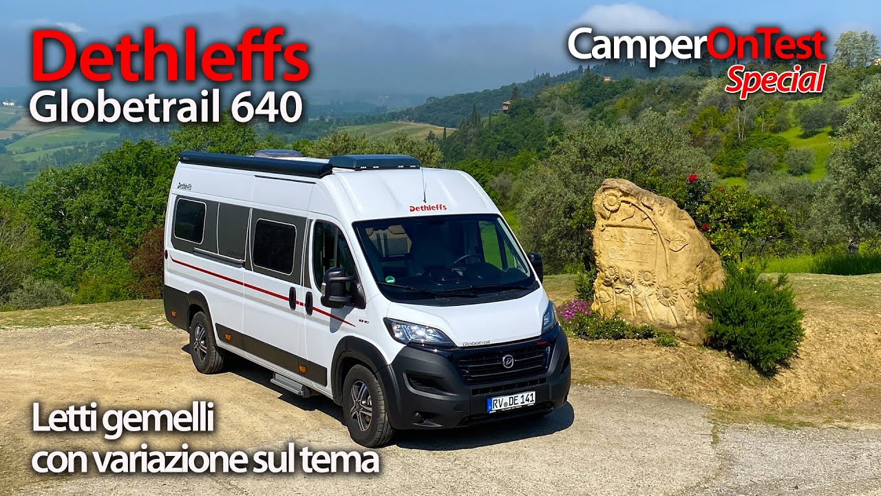 Dethleffs Globetrail 640: un van con letti gemelli che presenta alcune soluzioni originali.