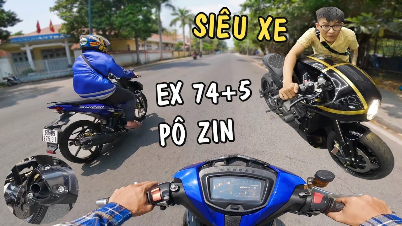 Exciter 74+5 Pô Êm Đít Zin công nghệ lừa dối - Bối rối khi gặp Siêu Xe!