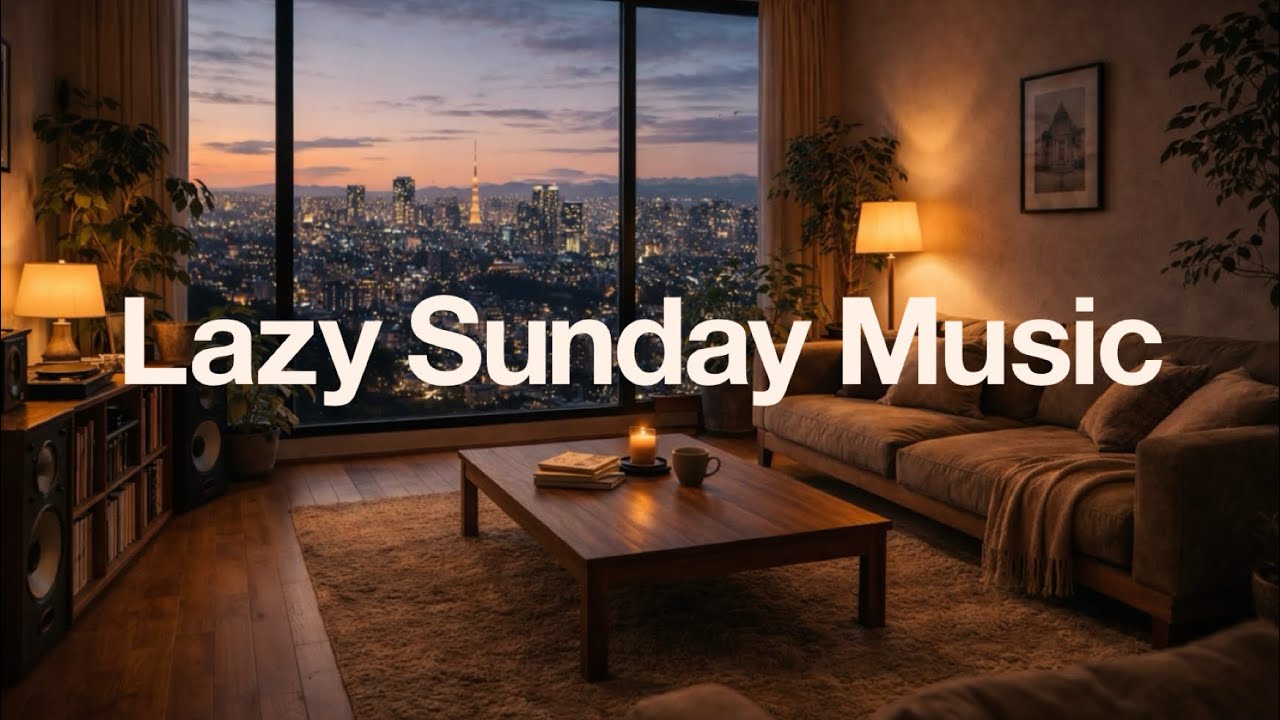 Lazy Sunday Music Room🕯️📖｜Soft Piano Lo-Fi for Slow Life