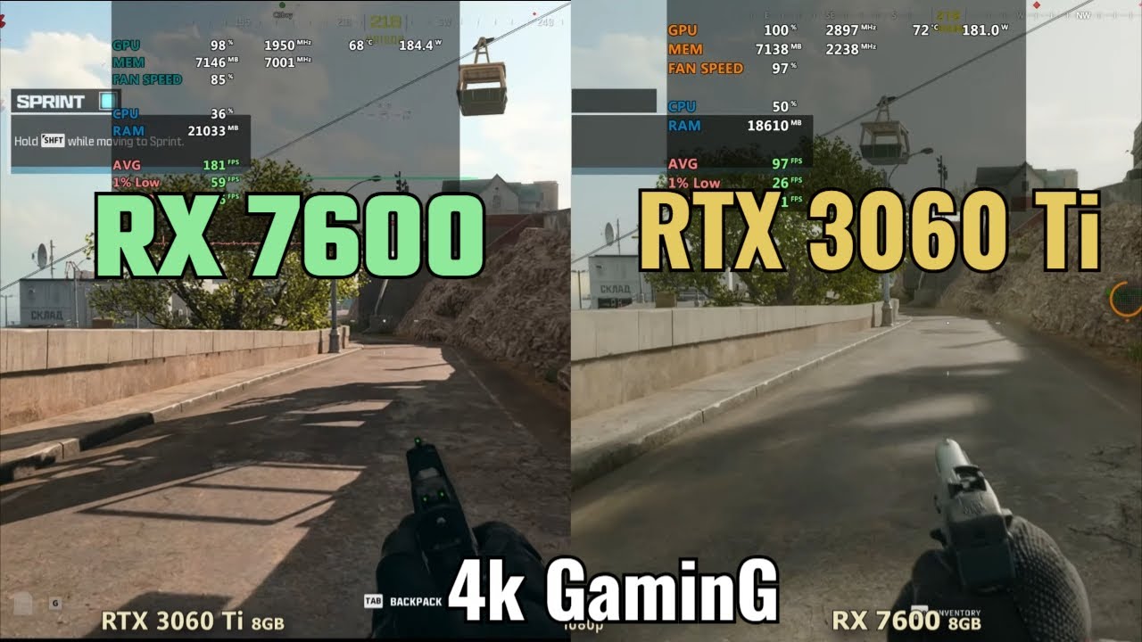 RX 7600 vs RTX 3060 TI Which GPU is BEST for 4k Gaming