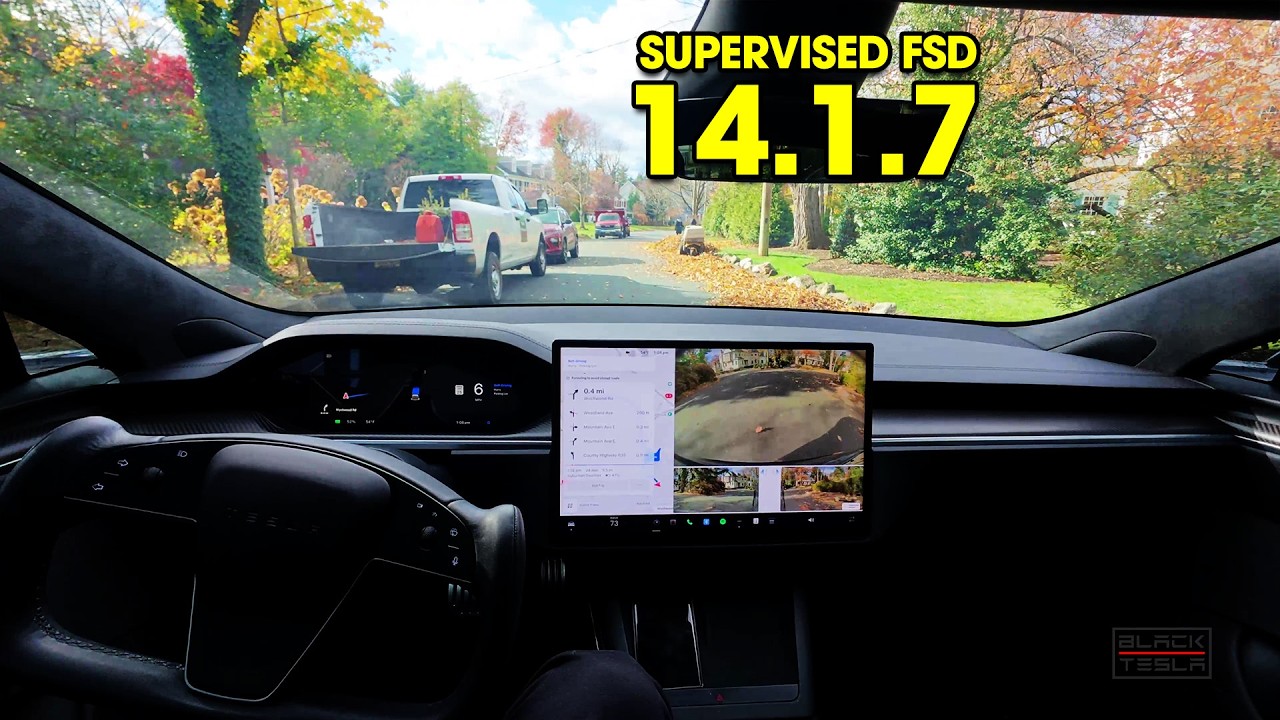Tesla FSD 14.1.7 — первые впечатления!