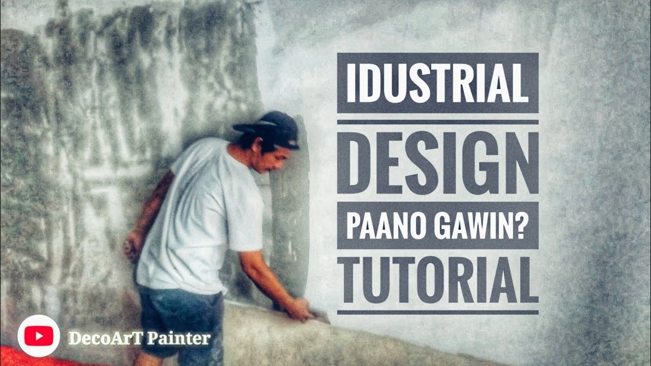 How to create a wall design using paintless skimcoat (industrial design)