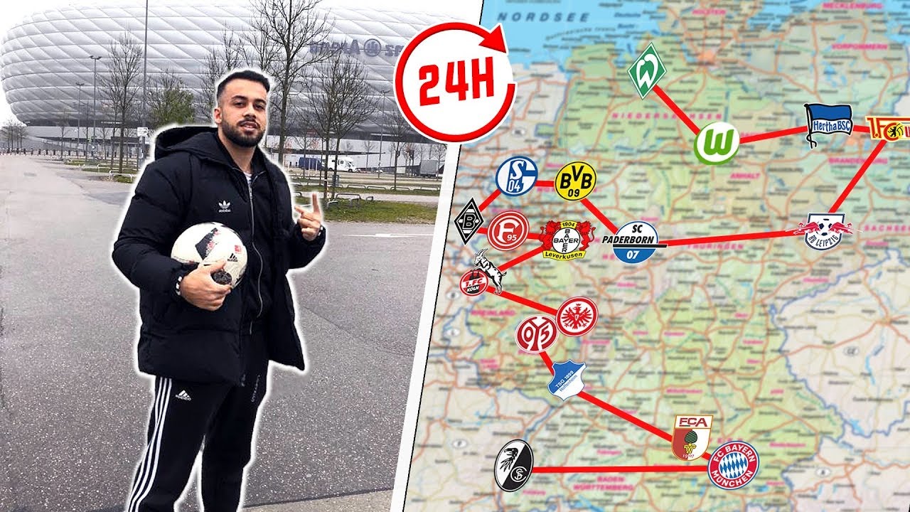 Visiting all Bundesliga Stadiums in 24 Hours!