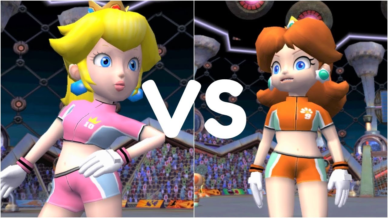 Super Mario Strikers - Peach vs Daisy - GameCube Gameplay (720p60fps)