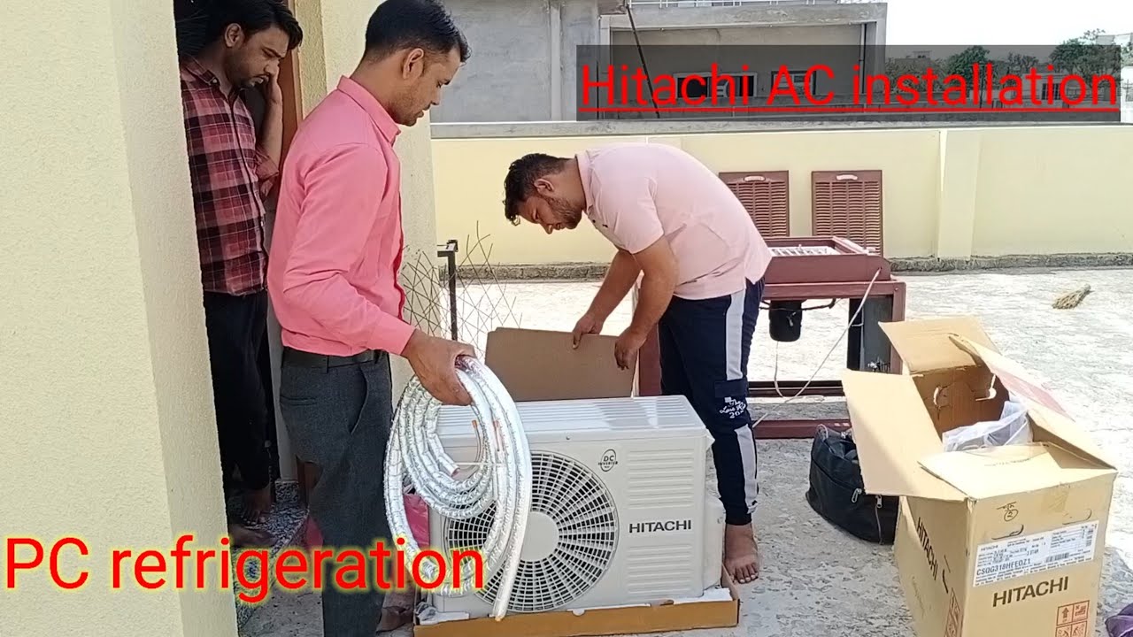 Hitachi ki ac installation 2023 model #Hitachi