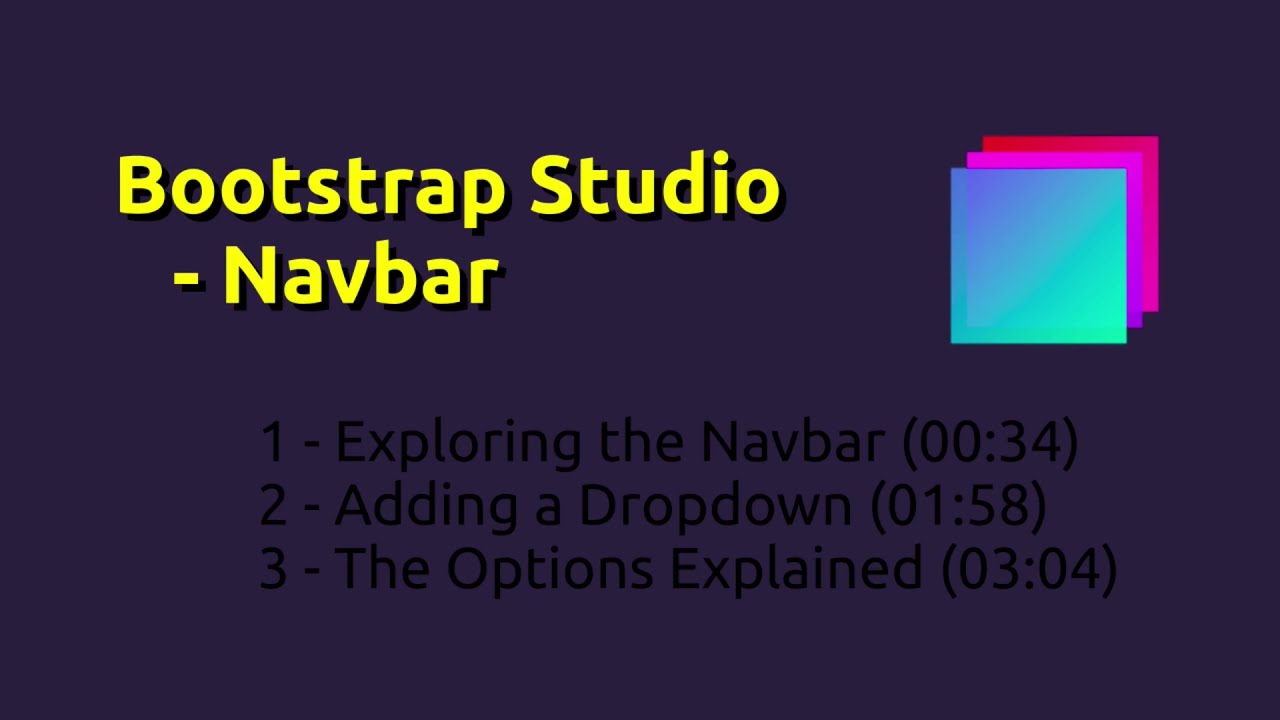 Bootstrap Studio - Панель навигации