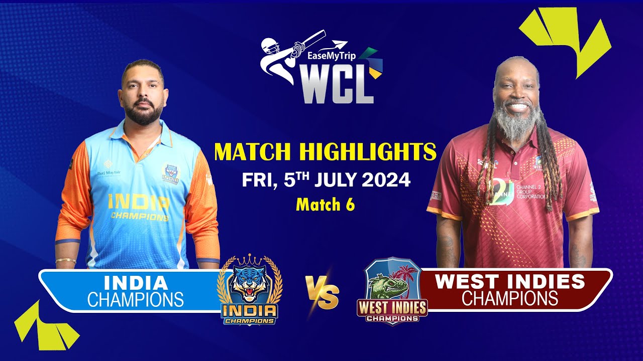 Ind vs WI | World Championship Of Legends, 2024 | Cricket Highlights | 5th July | WCL T20