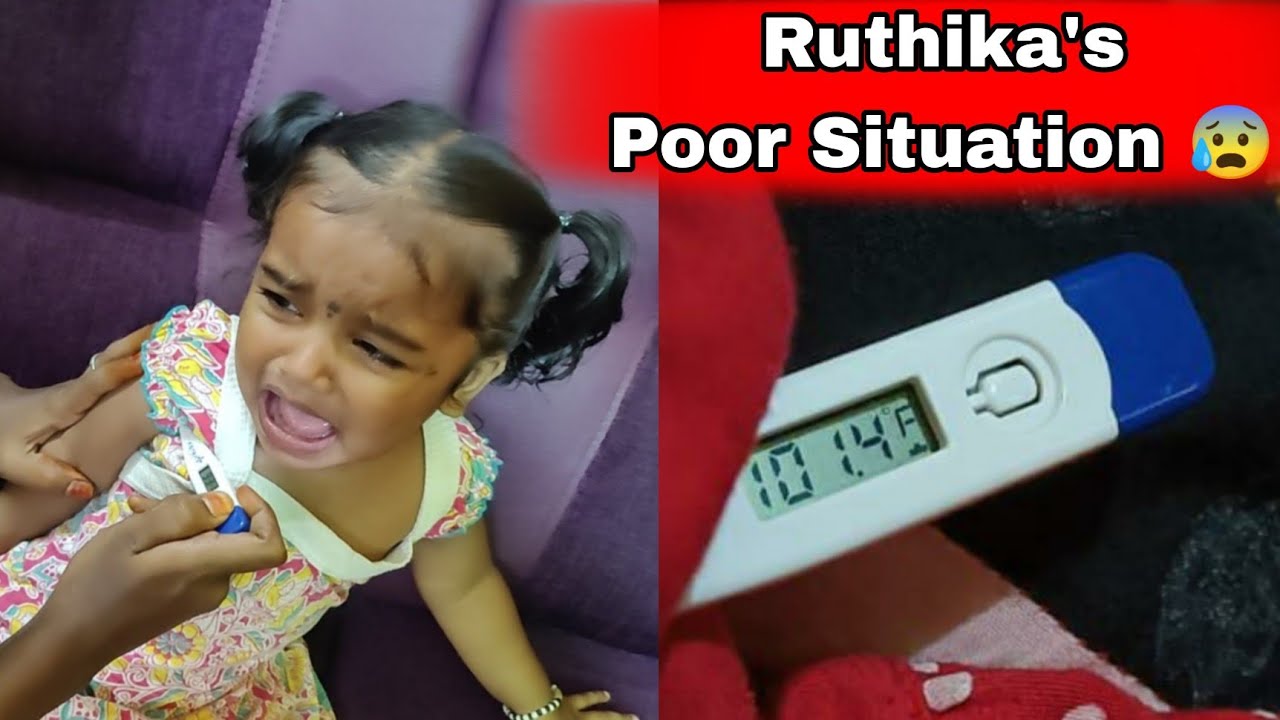 ருத்திகாவுக்கு 101 டிகிரி காய்ச்சல் கொதிக்கிது😭 ரொம்ப முடியாம அழுதுட்டே இருக்காங்க😰