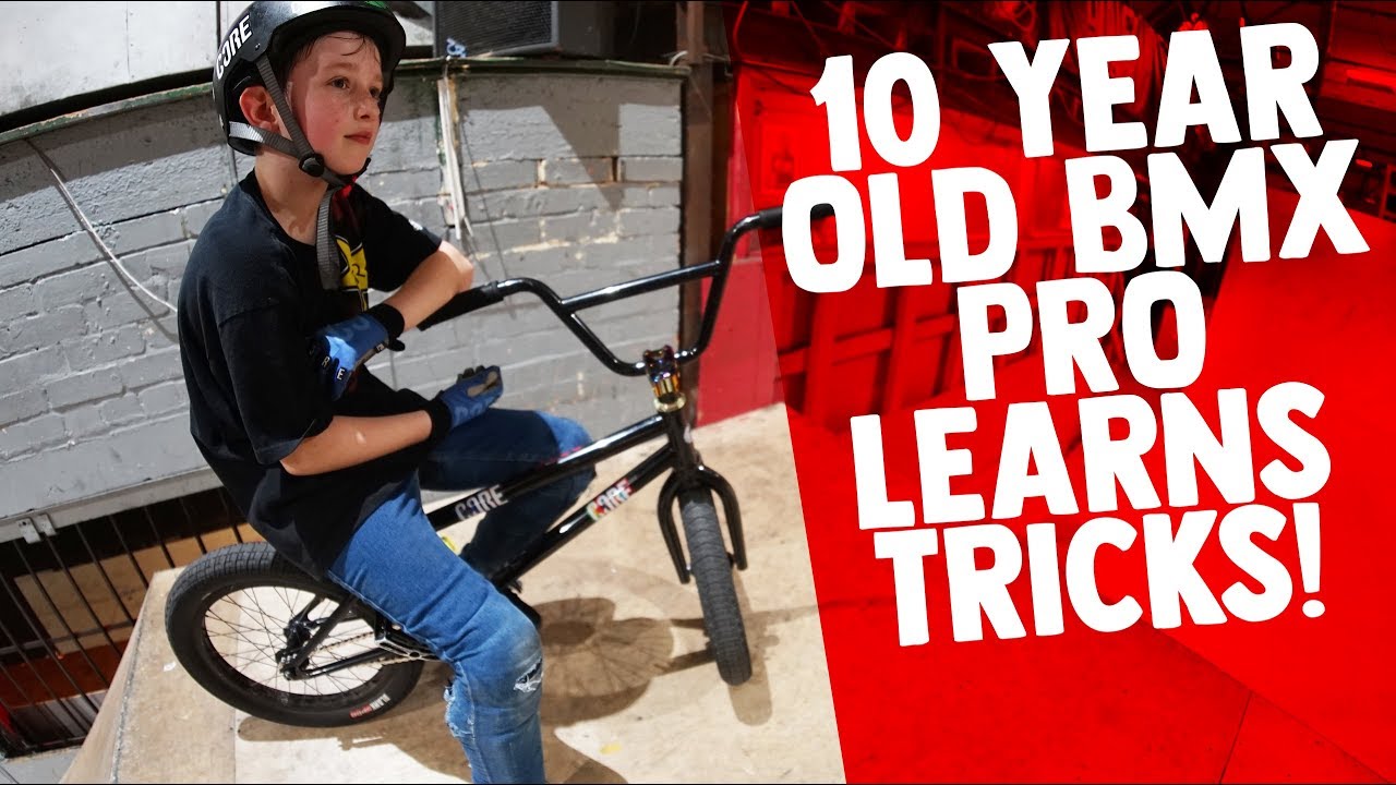 10 YEAR OLD BMX PRO LEARNS NEW TRICK!