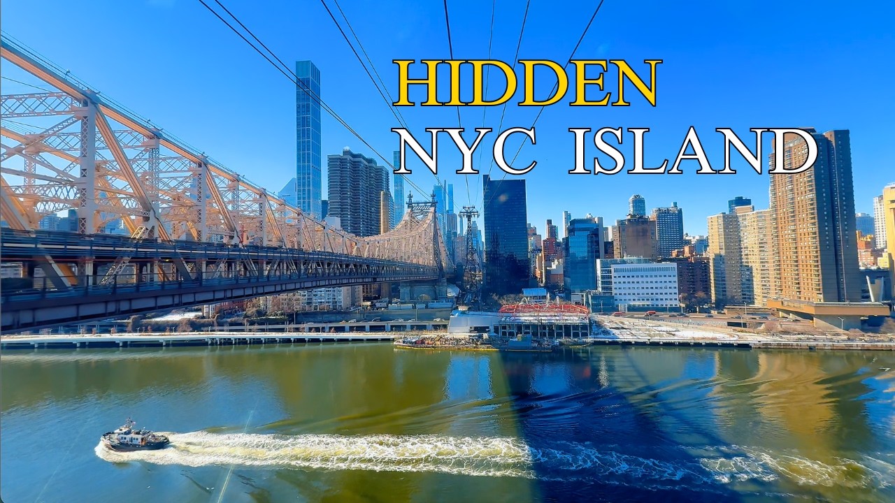 Roosevelt Island Walking Tour 4K ❄️ Snowy NYC Skyline, Tramway Views & Hidden History