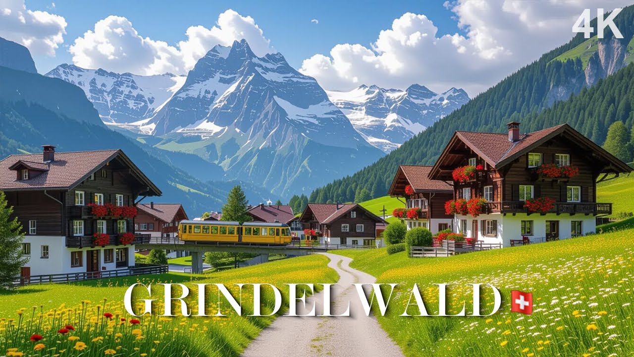 Why Everyone Falls in Love with Grindelwald | Swiss Village Walking Tour 4K