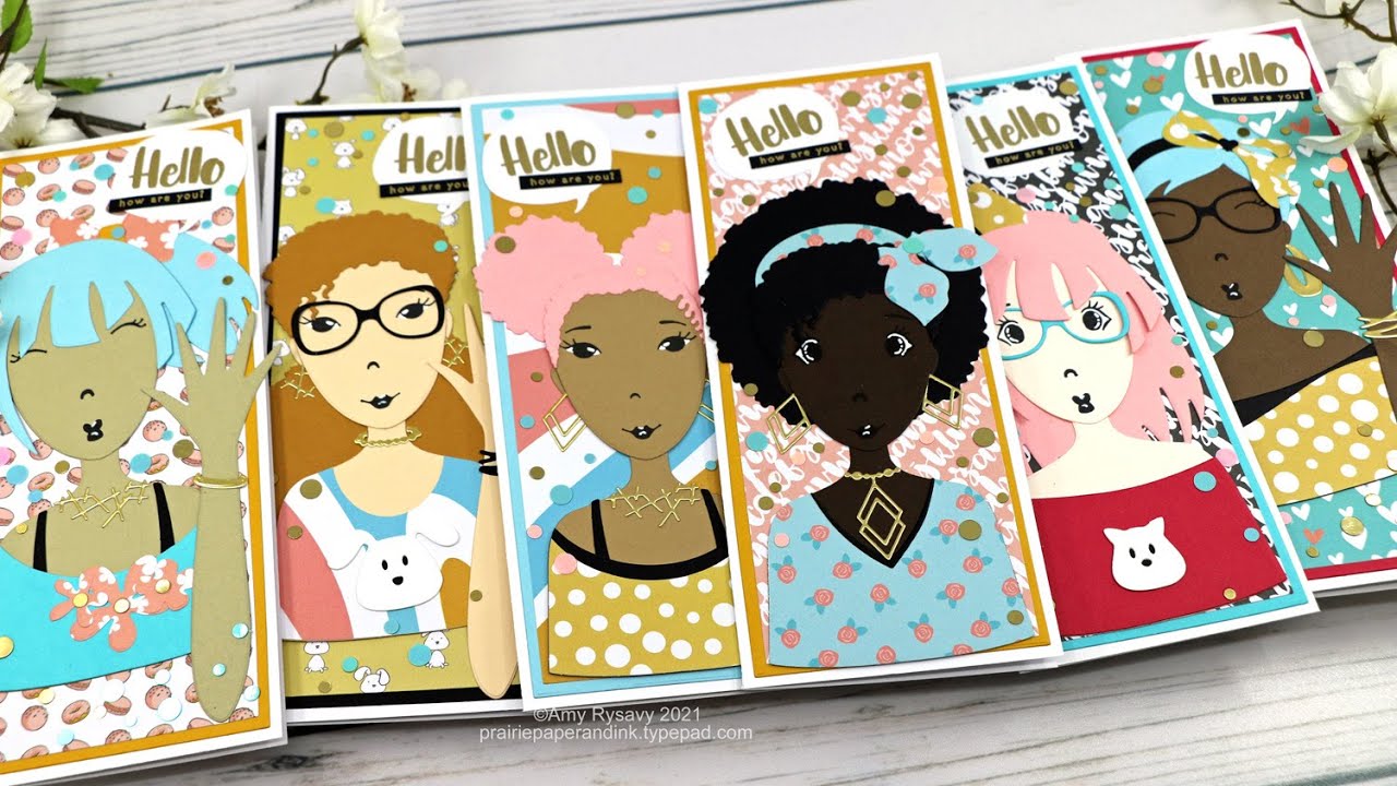 Studio Light Missees by Karin Joan Haul + Easy Fun Slimline Cards!