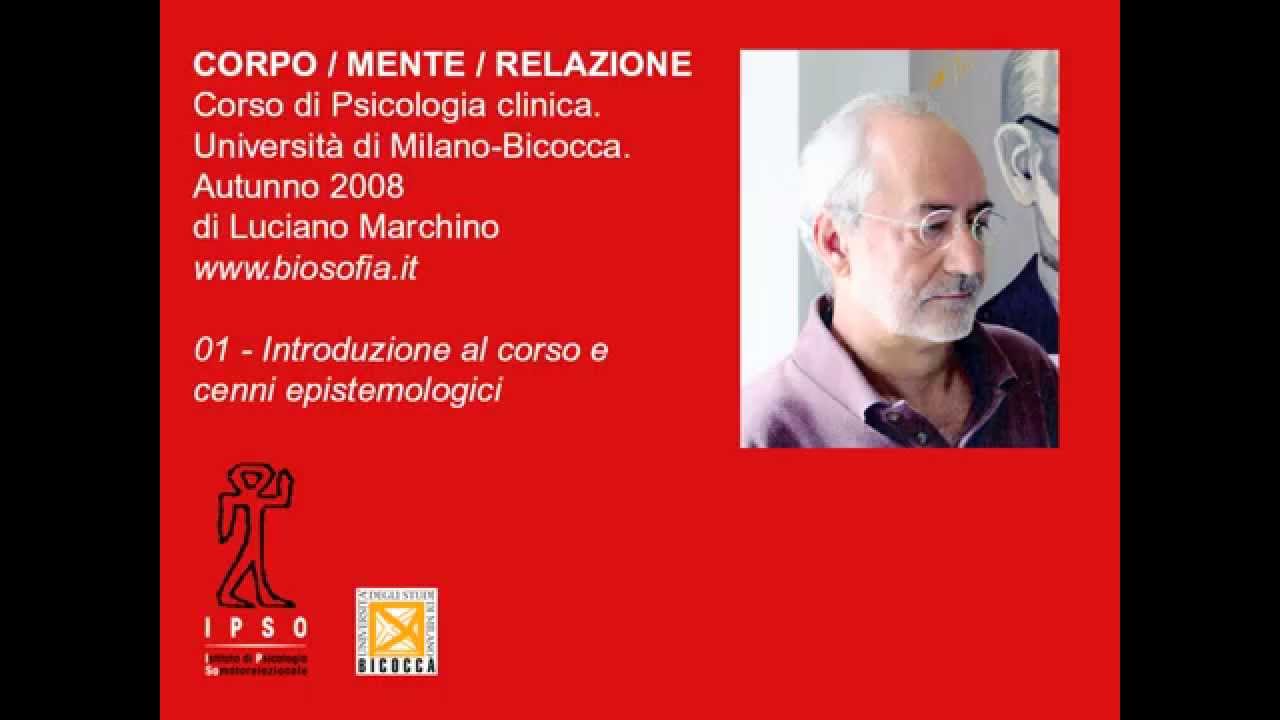 Corso di Psicologia clinica - 01 Introduzione al corso e cenni epistemologici