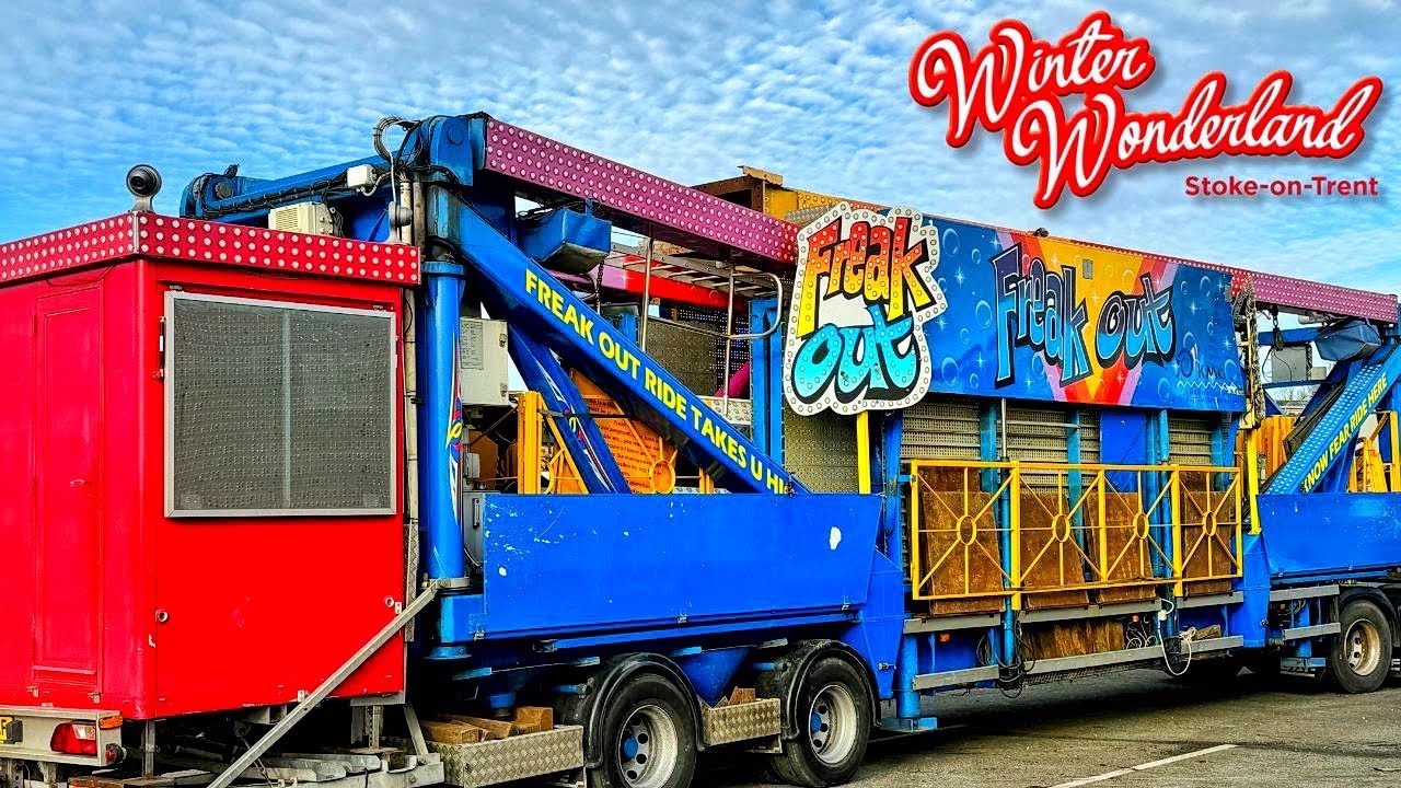Funfair Ride Build Up Video - James Danter Jnr’s KMG Freak Out - Winter Wonderland Stoke