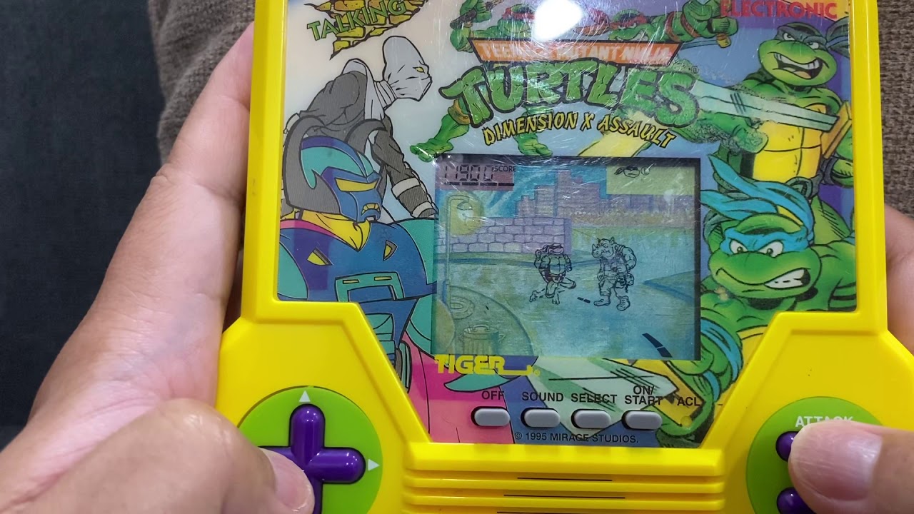 Talking Teenage Mutant Ninja Turtles handheld by Tiger Electronics (Stage 5/ Final Stage Gameplay)