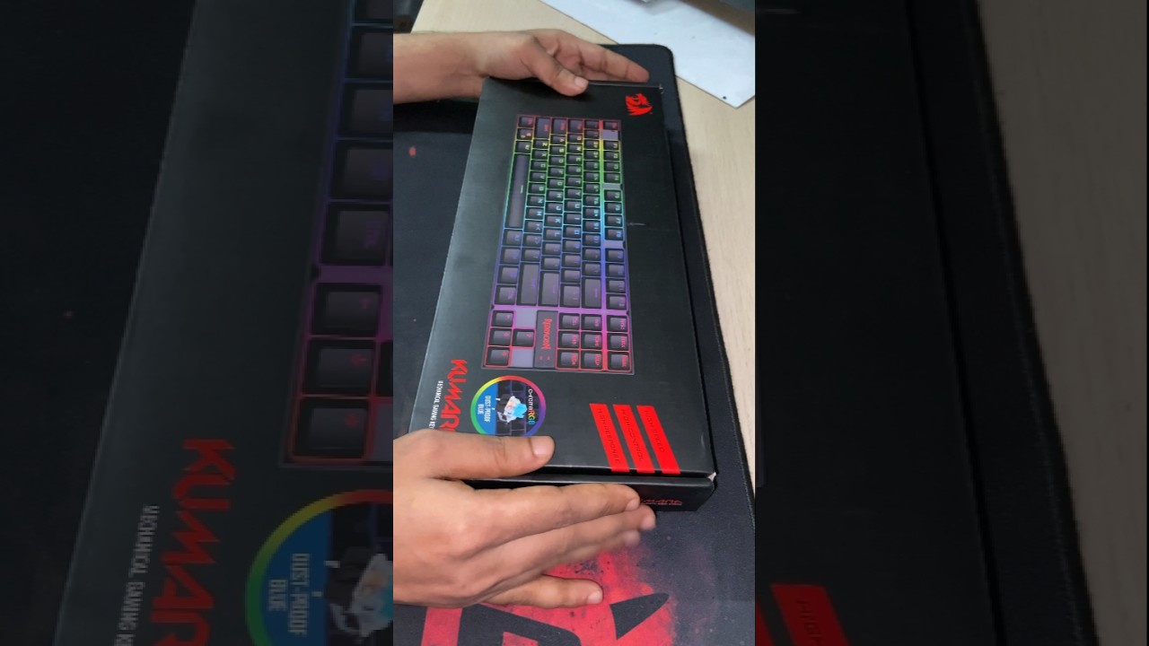 Странная игровая клавиатура Redragon Kumara K552 Rainbow LED Backlit TKL Ten Key-less Mechanical ...