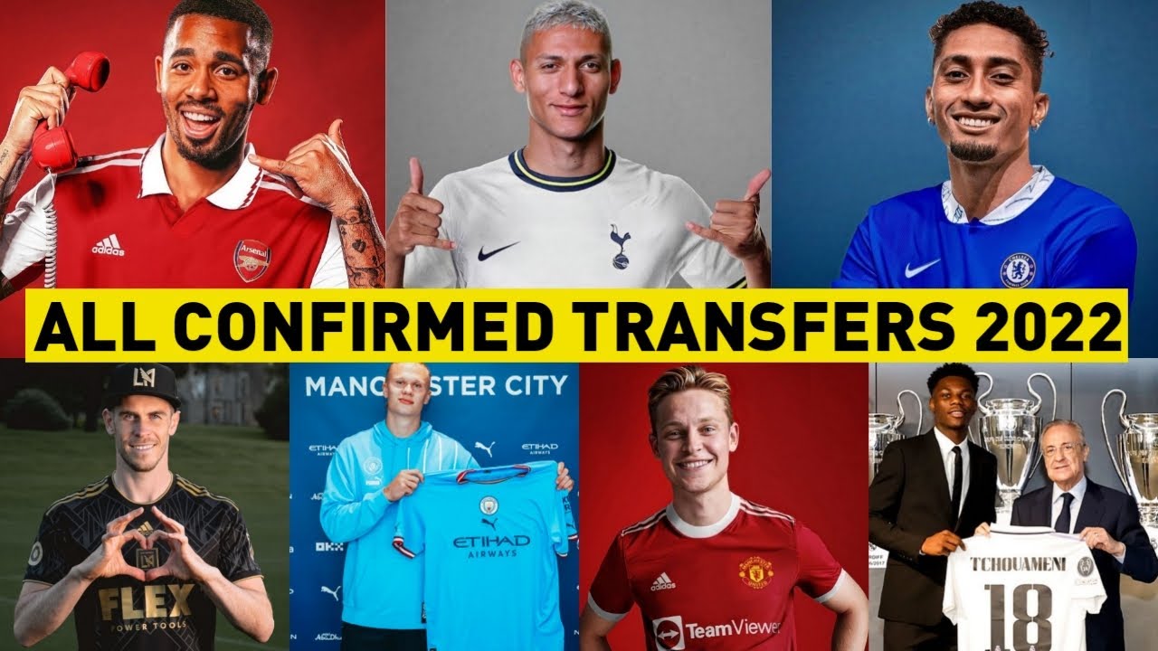 ALL FOOTBALL CONFIRMED TRANSFER NEWS 2022 SUMMER! FT. RICHARLISON, RAPHINHA, DE JONG