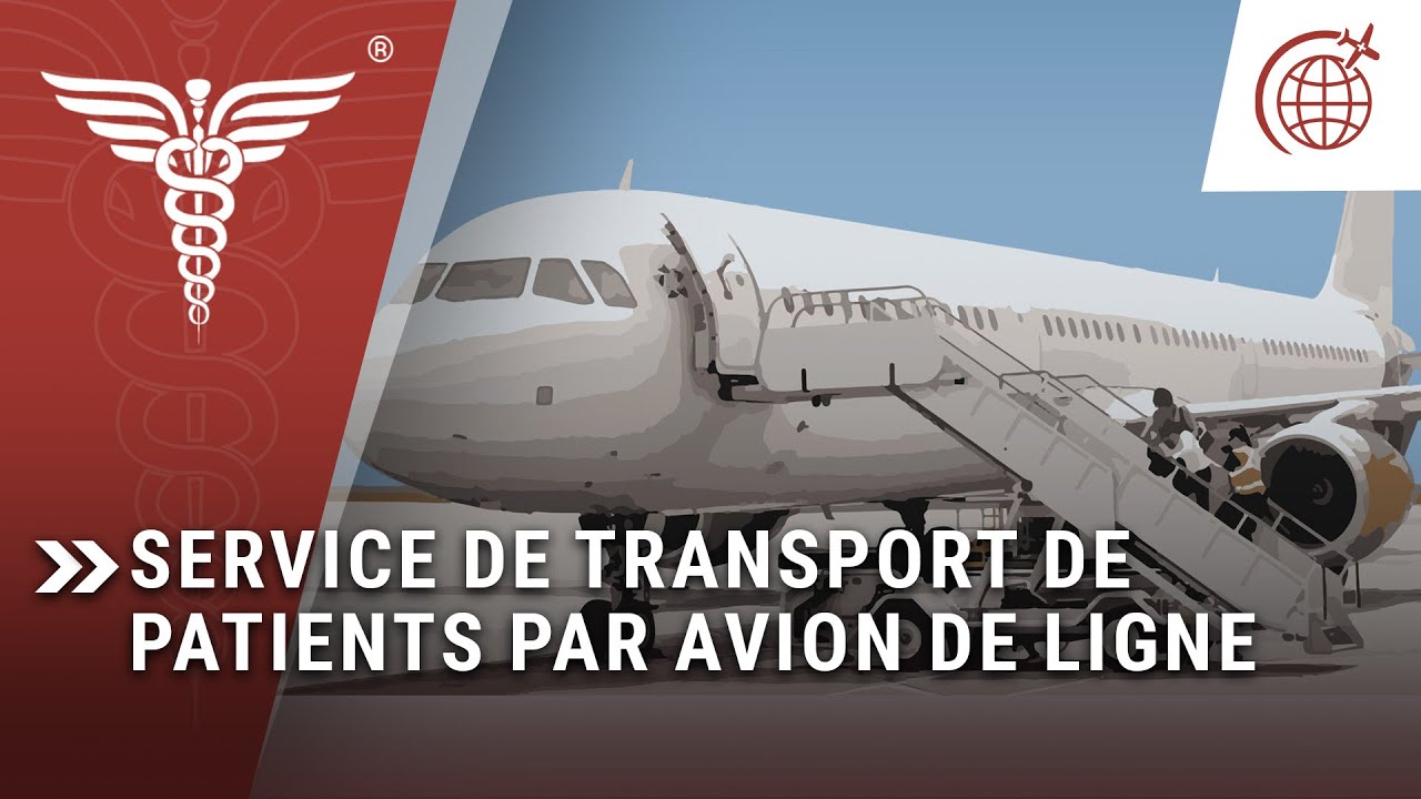 Transport de patients par avion de ligne