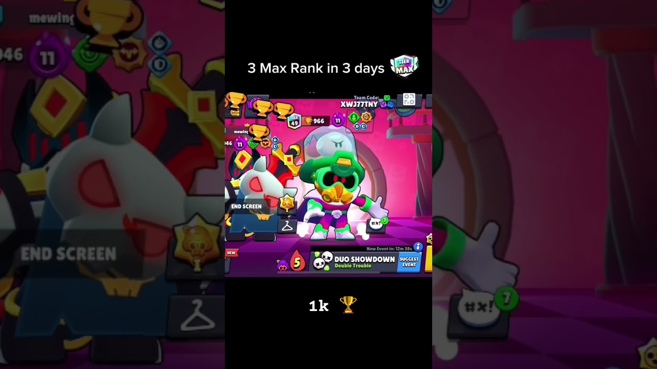 3 max rank in 3 days #brawlstars #rankmax #maxrank