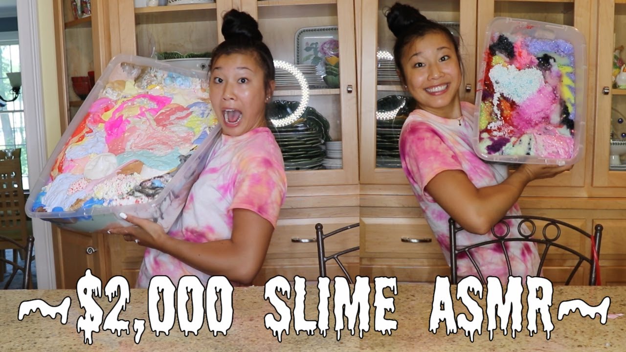 $2,000 SLIME ASMR?! (Famous Slime Shop Slime Smoothie FULL Mixing ASMR)