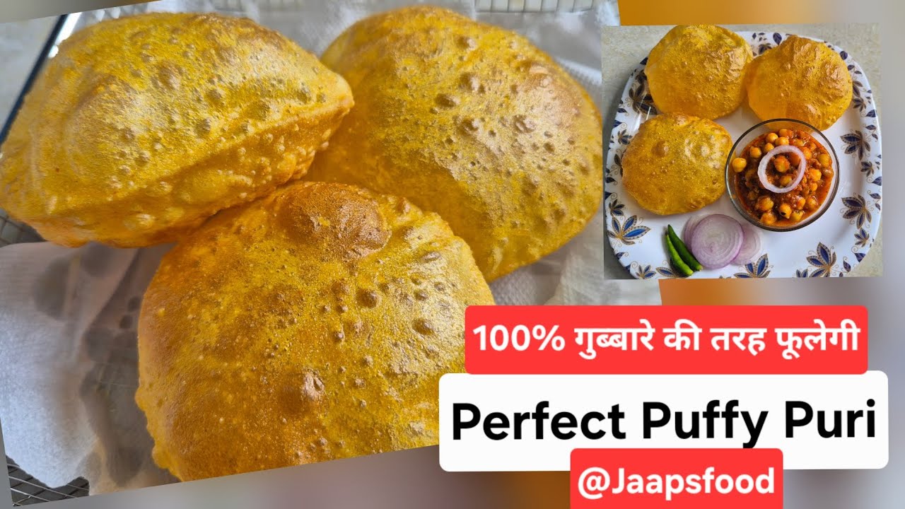 100% गुब्बारे जैसी फूली पूरी | Perfect Puri Recipe | Crispy & Soft Puri Secrets @Jaapsfood