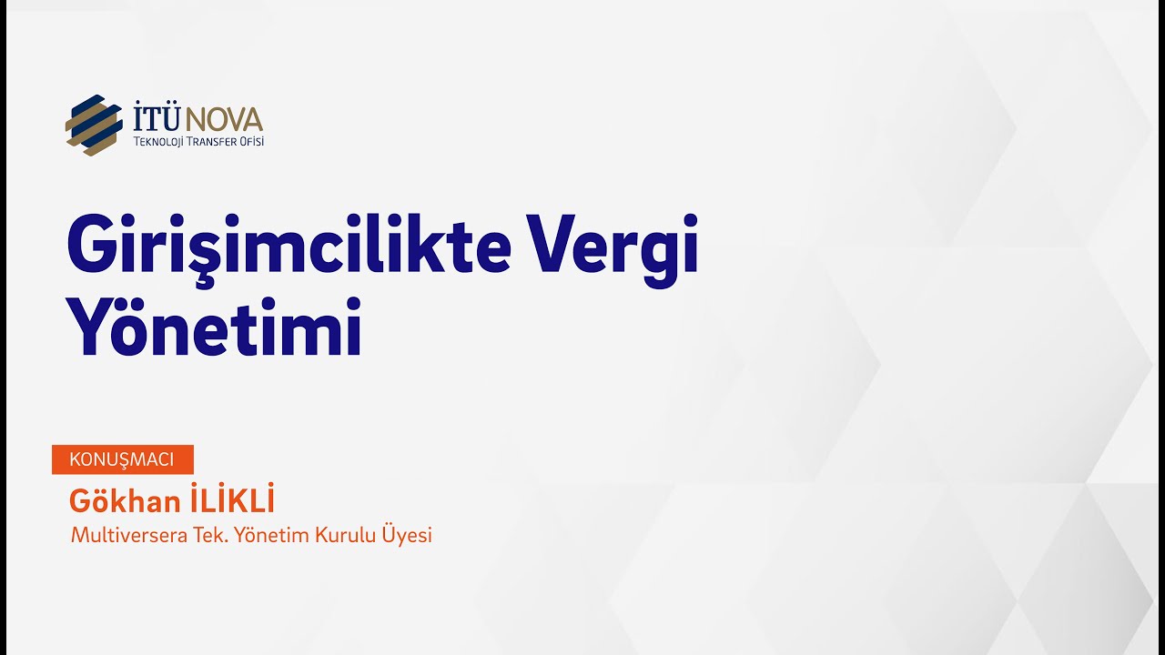 Girişimcilikte Vergi Yönetimi