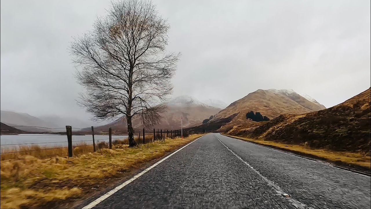 Driving in the Scottish Highlands | Invermoriston to Inverinate | Stunning Scenery Route April 2023