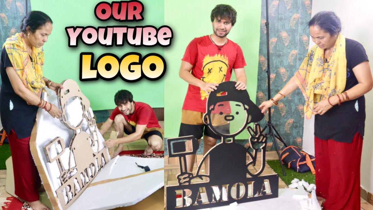 Mom And @RohitBamola Unboxing Our YOUTUBE MULTI Colour LOGO😍 | DAILY VLOGS |