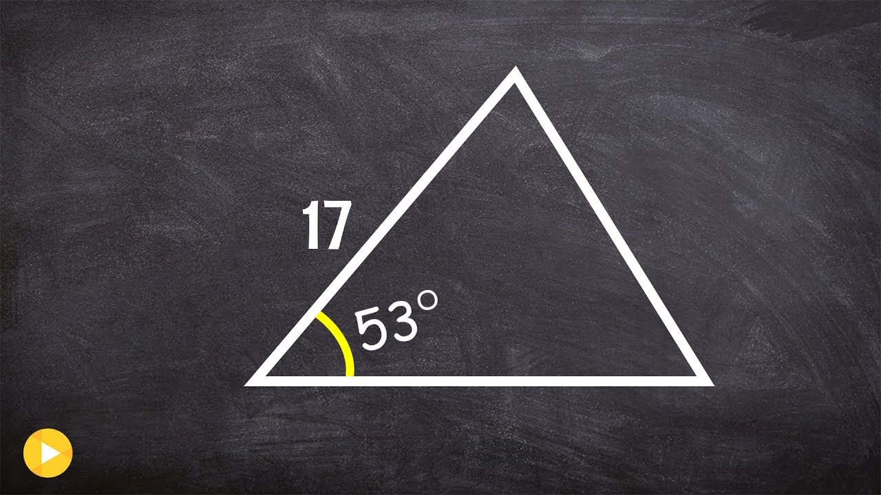 Learn how to find the area of an oblique triangle