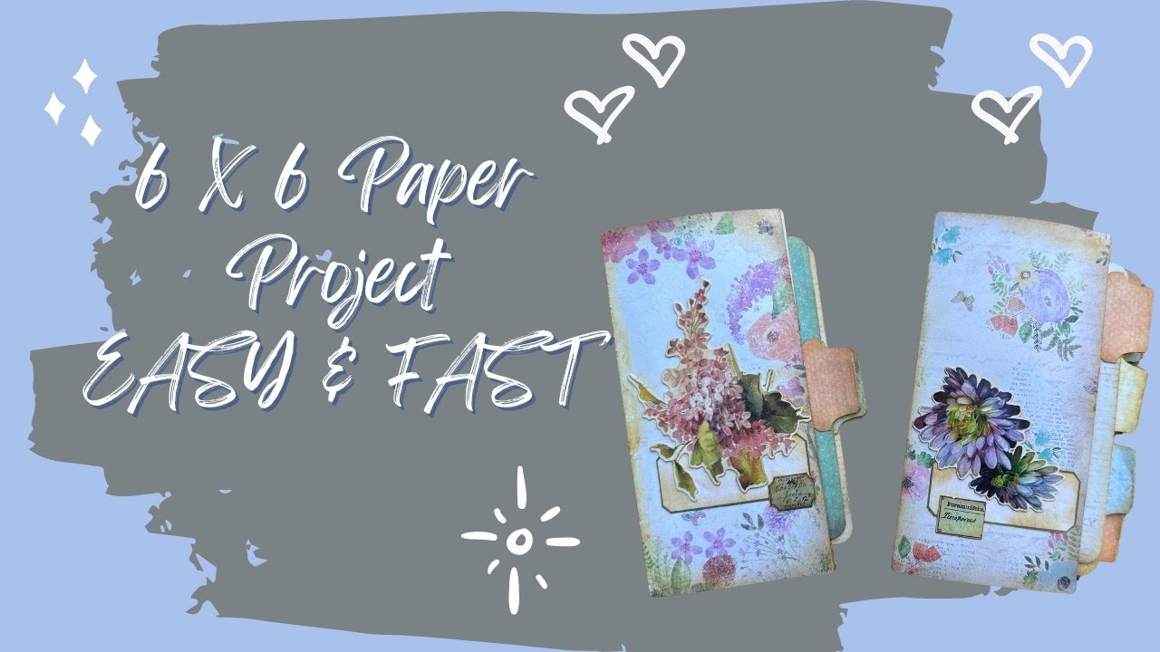 Super Easy & FAST 6 X 6 Paper Project - GREAT Interactive Journal Addition