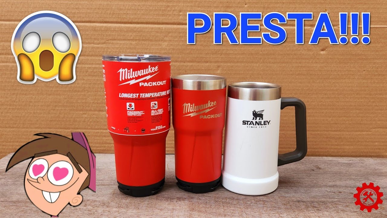 AGORA A MILWAUKEE FOI LONGE DEMAIS - COPO TIPO STANLEY MILWAUKEE TUMBLER PACKOUT COPO TERMICO