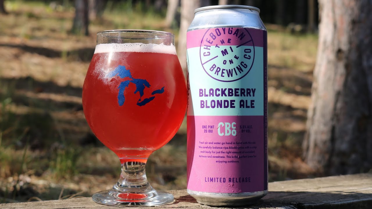 Cheboygan Brewing|Blackberry Blonde Review|Blonde Ale With a Unique Twist!