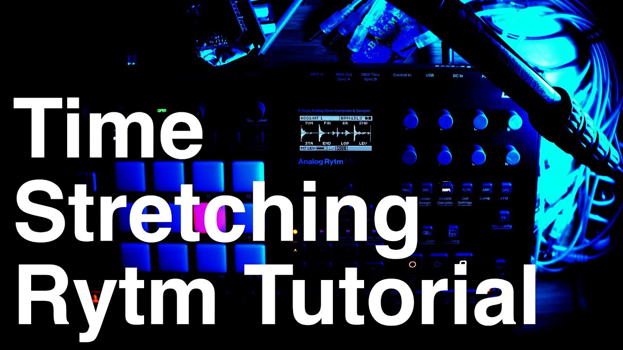 Elektron Rytm Time Stretching Tutorial using Velocity and Retrigger