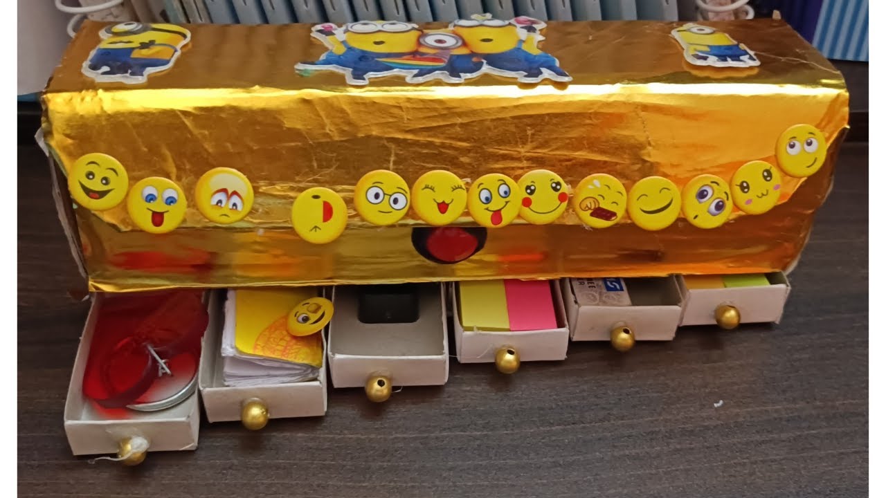 Diy pencil box from matchbox| best out of waste craft ideas| craft ideas|