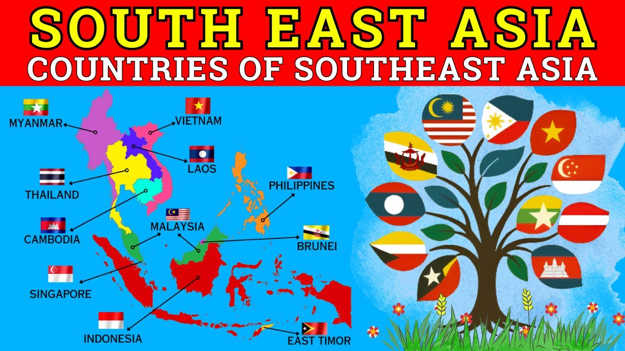 Southeast Asia Map Explained 🌏 | Countries, Geography & Facts