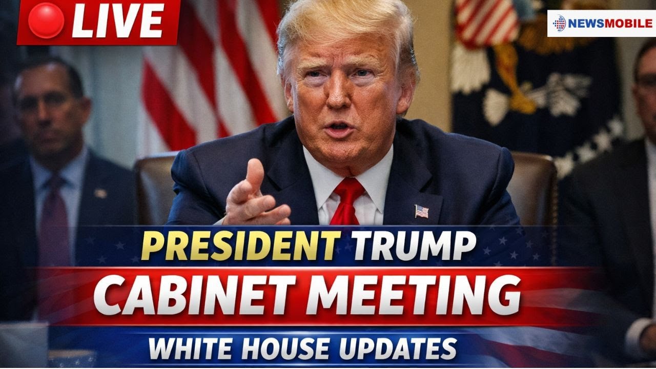 LIVE: President Donald Trump Participates in Cabinet Meeting | White House Updates