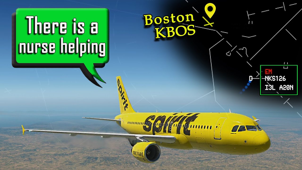Spirit A320 declares Medical Emergency at Boston | Unconscious Passenger