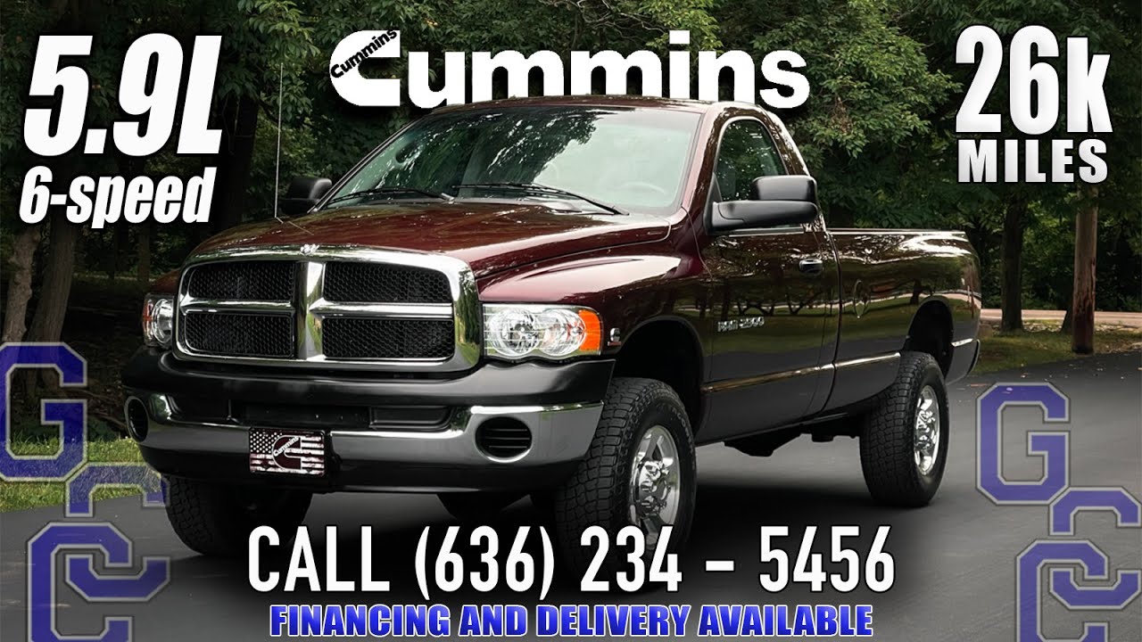 Manual 5.9 Cummins For Sale: 2005 Dodge Ram 2500 4x4 Diesel 6-Speed With Only 26k Miles