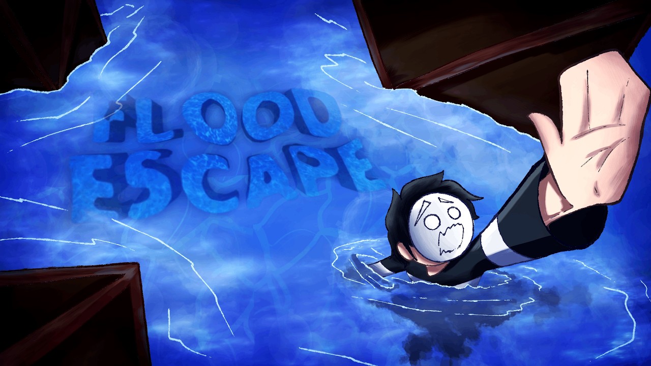 Uma das PIORES jogabilidades do Roblox - Flood escape