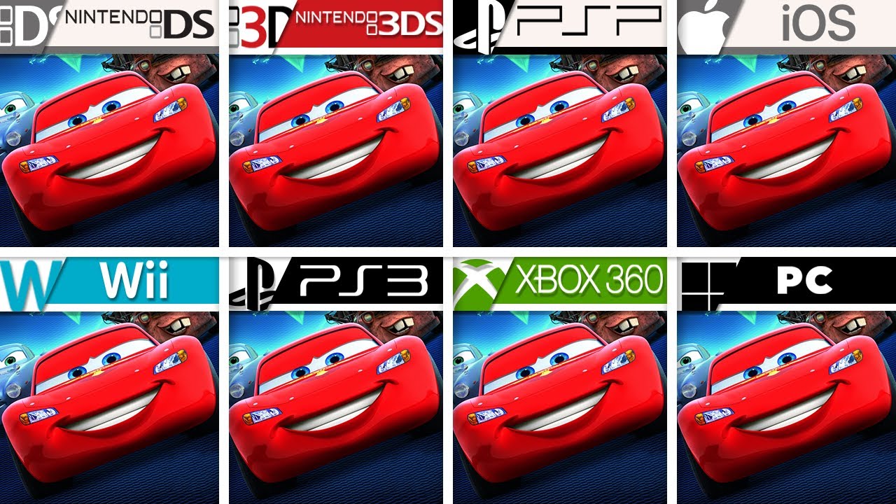 Cars 2 The Video Game (2011) DS vs 3DS vs PSP vs iOS vs Wii vs PS3 vs Xbox 360 vs PC | Comparison