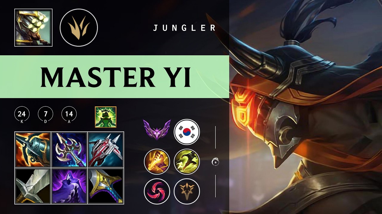 Master Yi Jungle vs Kha'Zix - KR Master Patch 26.04