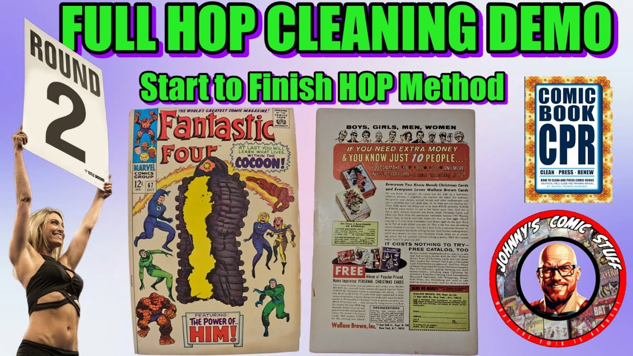 I Restored This Comic Using HOP&hellip; You Won&rsquo;t Believe the Results! 🤯 | Comic Cleaning Tutorial