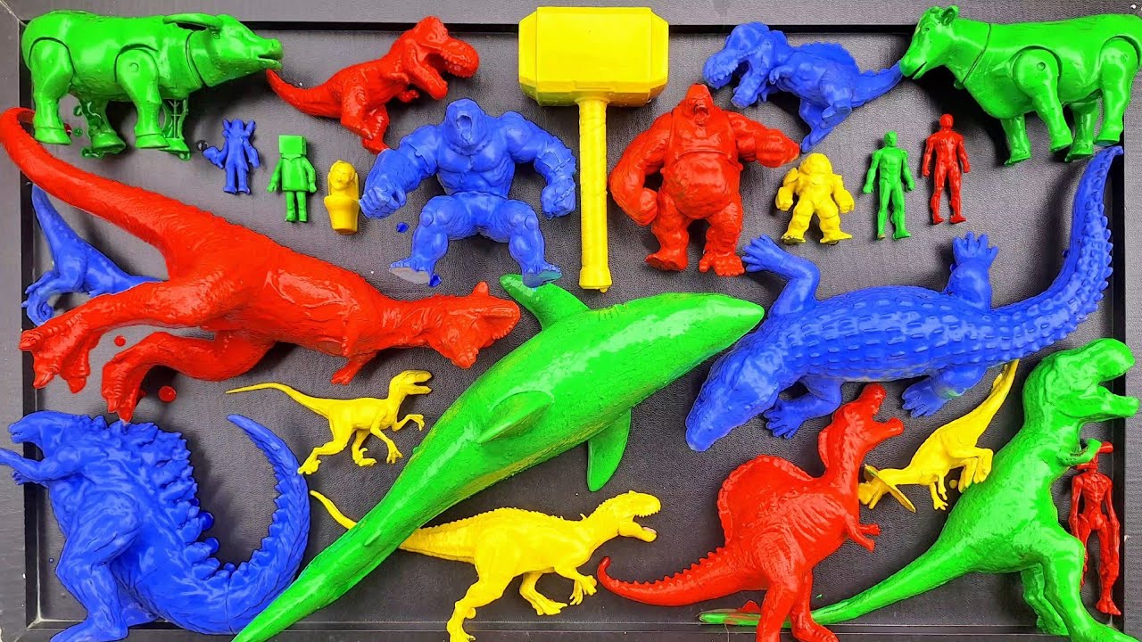 Dinosaurus Jurassic World Dominion : T-rex/ Brachiosaurus/ Skibidi/ Spider-Man/ KingKong/ Godzilla