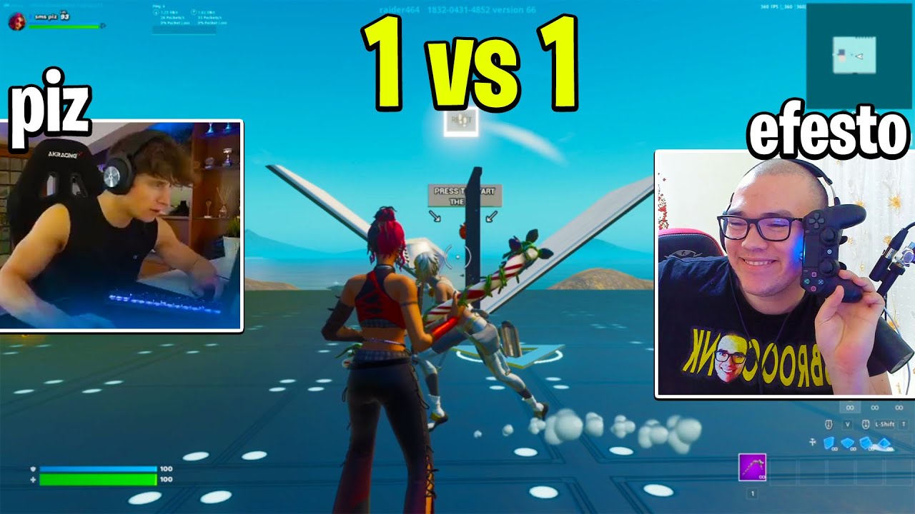 Piz 1vs1 Efesto in Creativa come ai Vecchi Tempi! - fortnite