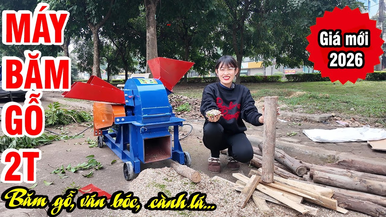 🔥 Máy Băm Gỗ Đa Năng 2T GIÁ CỰC SỐC Tại Xưởng Sản Xuất 2026