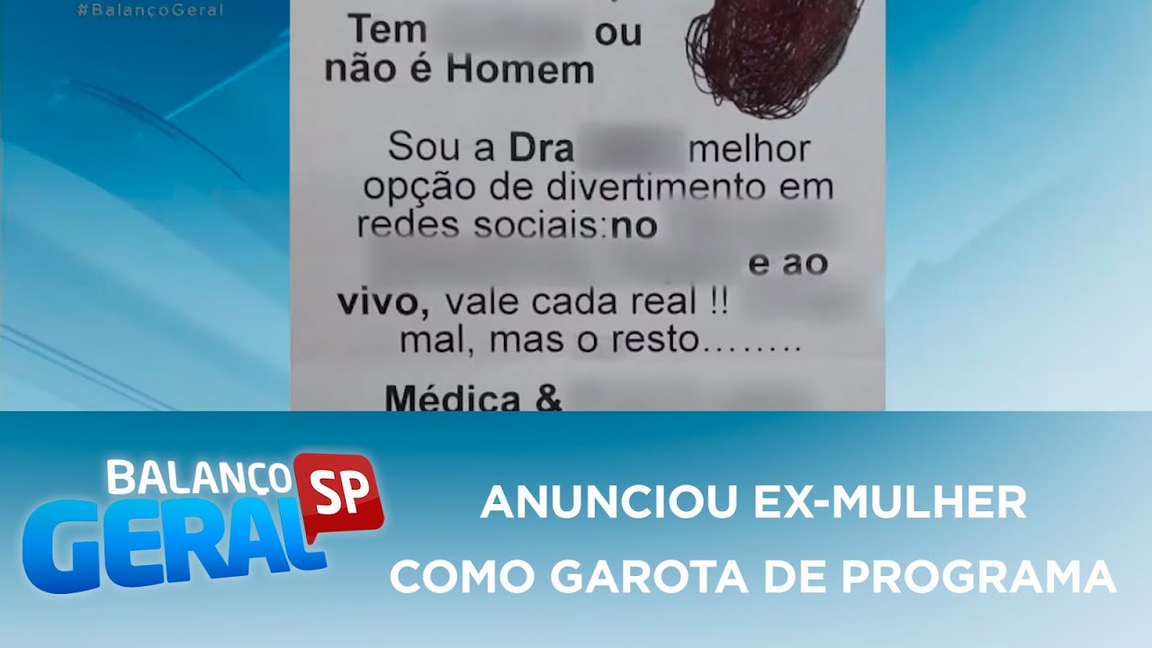 Homem confessa ter anunciado ex-mulher como garota de programa em SP
