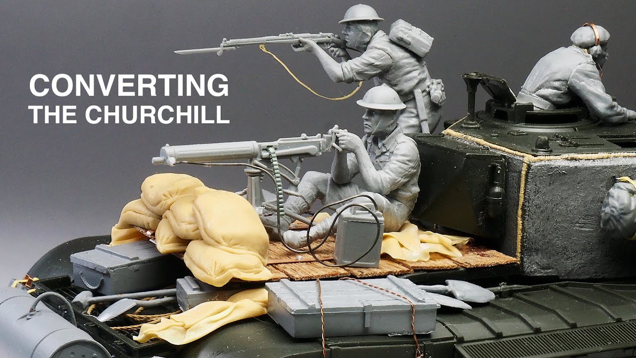 CHURCHILL Mk.VII ＞ Mk.III - Part 1 - 1/35 TAMIYA - Tank Model - [ model building ]