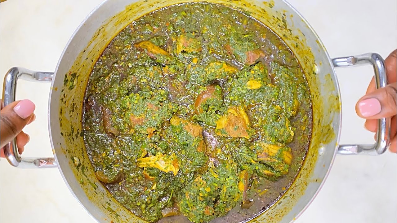 HOW TO MAKE FRESH AFANG SOUP | MY KITCHEN LAGOS