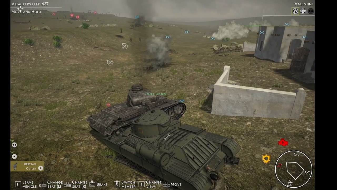 Easy Red 2 - Valentine Tank gameplay at Hill 238