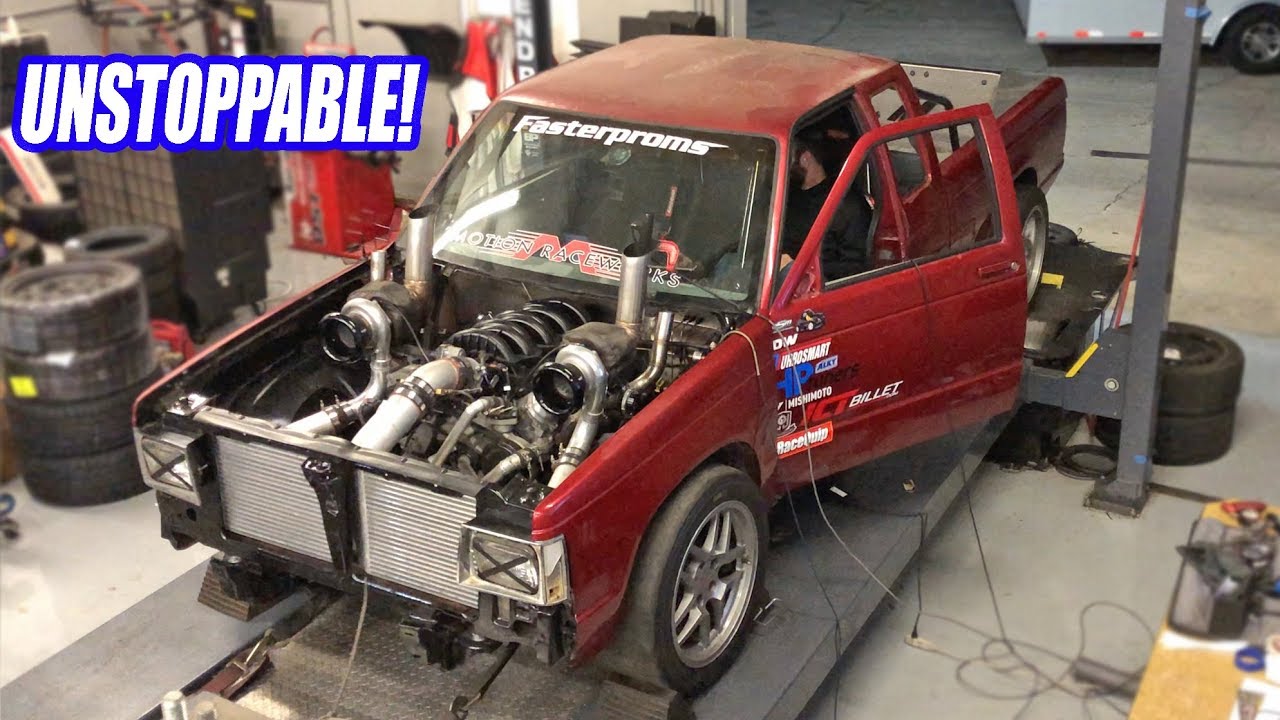 Fixing Our Twin Turbo AWD S10s Frame In One Day & Making Even MORE Power! (Testing The 5.3 Limits!)